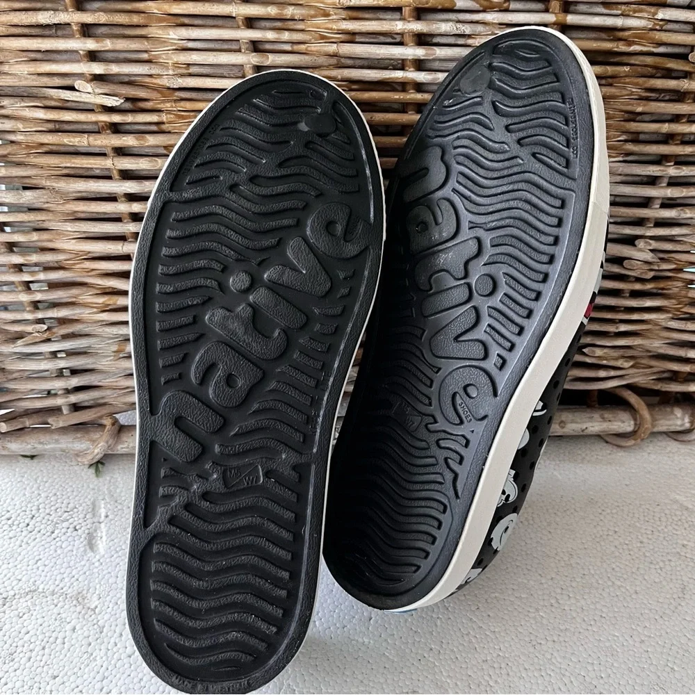 Native Black and White Mickey Mouse  Slip-On shoes - Picture 5 of 5